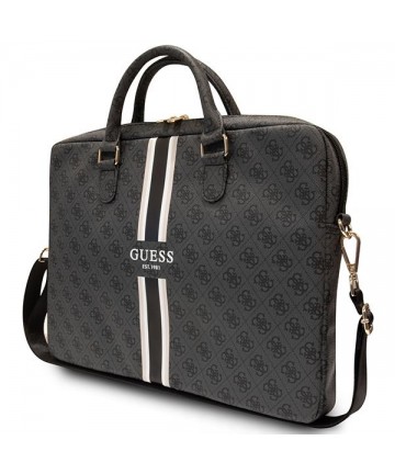 Guess 4G Printed Stripes bag for a 16" laptop - black