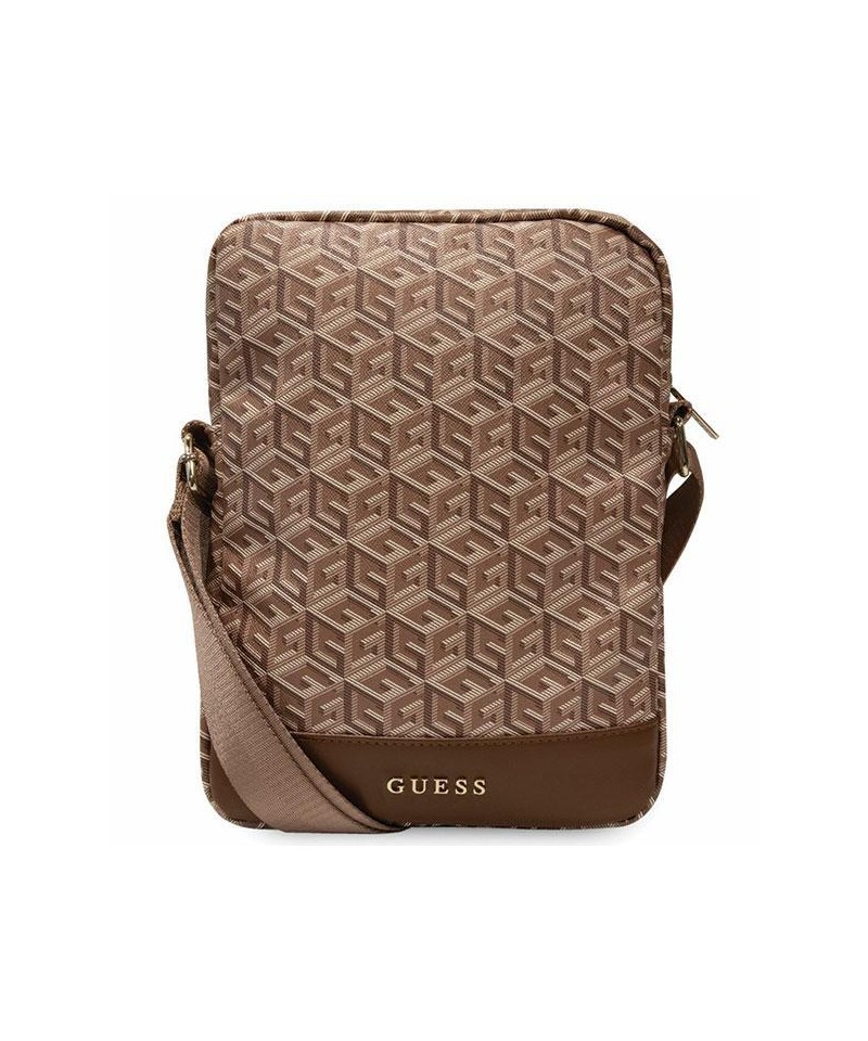 Guess Bag GUTB10HGCFSEW 10" brown/brown GCube Stripe Tablet Bag