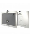 Karl Lagerfeld Saffiano Karl&Choupette case for a 14" laptop - silver