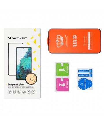 Durable Wozinsky Full Glue Full Screen Tempered Glass with Frame for Xiaomi Mi Band 8 - Black