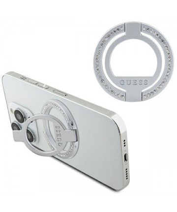 Guess MagSafe Ring Rhinestone holder - silver
