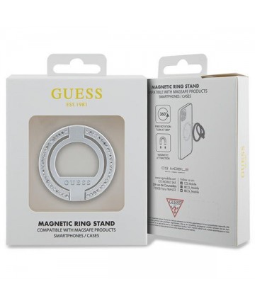 Guess MagSafe Ring Rhinestone holder - silver