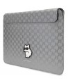 Karl Lagerfeld Saffiano Monogram Choupette case for a 14" laptop - silver