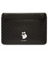 Karl Lagerfeld Saffiano Monogram Choupette case for a 14" laptop - black