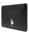 Karl Lagerfeld Saffiano Monogram Choupette case for a 14" laptop - black