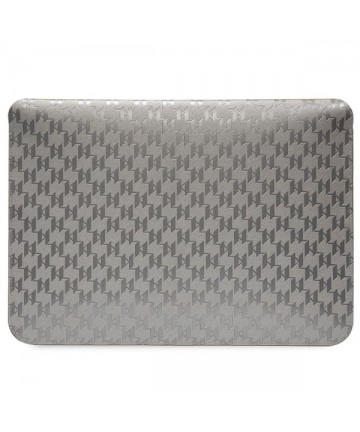 Karl Lagerfeld Saffiano Monogram Ikonik case for a 14" laptop - silver