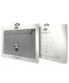 Karl Lagerfeld Saffiano Monogram Ikonik case for a 14" laptop - silver