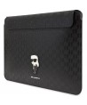 Karl Lagerfeld Saffiano Monogram Ikonik case for a 14" laptop - black