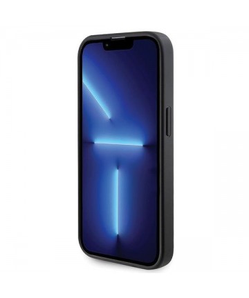 Guess GUHMP14LPSAHMCK case for iPhone 14 Pro - black Saffiano MagSafe