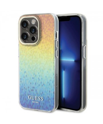 Guess IML Faceted Mirror Disco Iridescent case for iPhone 15 Pro - multicolored