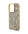 Guess Disco Metal Script case for iPhone 15 Pro - gold