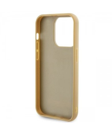 Guess Disco Metal Script case for iPhone 15 Pro - gold
