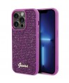 Guess Disco Metal Script case for iPhone 15 Pro - pink