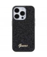 Guess Disco Metal Script case for iPhone 15 Pro - black