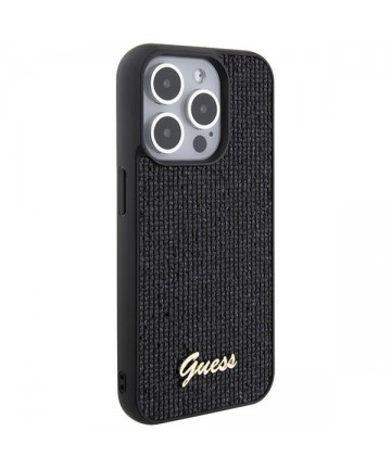 Guess Disco Metal Script case for iPhone 15 Pro - black