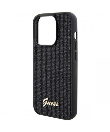 Guess Disco Metal Script case for iPhone 15 Pro - black
