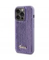 Guess Sequin Script Metal case for iPhone 15 Pro - purple