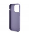 Guess Sequin Script Metal case for iPhone 15 Pro - purple