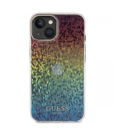 Guess IML Faceted Mirror Disco Iridescent case for iPhone 15 - multicolored
