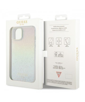 Guess IML Faceted Mirror Disco Iridescent case for iPhone 15 - multicolored
