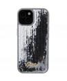 Guess Sequin Script Metal case for iPhone 15 - silver