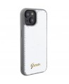 Guess Sequin Script Metal case for iPhone 15 - silver