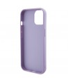 Guess Sequin Script Metal case for iPhone 15 - purple