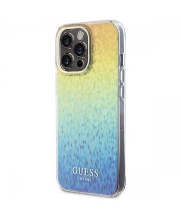 Guess IML Faceted Mirror Disco Iridescent case for iPhone 15 Pro Max - multicolored