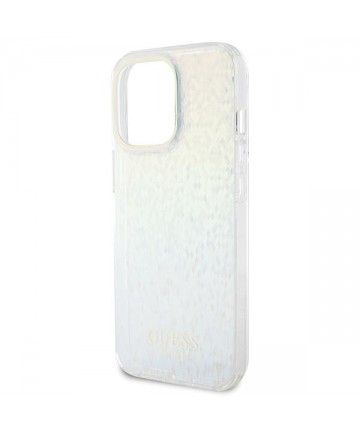 Guess IML Faceted Mirror Disco Iridescent case for iPhone 15 Pro Max - multicolored