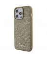 Guess Disco Metal Script case for iPhone 15 Pro Max - gold