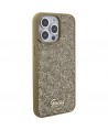 Guess Disco Metal Script case for iPhone 15 Pro Max - gold