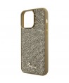 Guess Disco Metal Script case for iPhone 15 Pro Max - gold