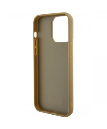 Guess Disco Metal Script case for iPhone 15 Pro Max - gold
