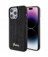 Guess Sequin Script Metal case for iPhone 15 Pro Max - black