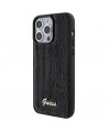 Guess Sequin Script Metal case for iPhone 15 Pro Max - black