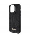 Guess Sequin Script Metal case for iPhone 15 Pro Max - black