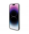 Guess Sequin Script Metal case for iPhone 15 Pro Max - silver
