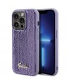 Guess Sequin Script Metal case for iPhone 15 Pro Max - purple
