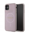 Guess GUHMN61PSAHMCP case for iPhone 11 / Xr - pink Saffiano MagSafe