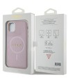 Guess GUHMN61PSAHMCP case for iPhone 11 / Xr - pink Saffiano MagSafe