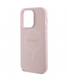 Guess GUHMP14XPSAHMCP case for iPhone 14 Pro Max - pink Saffiano MagSafe