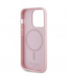 Guess GUHMP14XPSAHMCP case for iPhone 14 Pro Max - pink Saffiano MagSafe