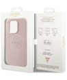 Guess GUHMP14XPSAHMCP case for iPhone 14 Pro Max - pink Saffiano MagSafe