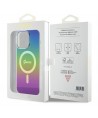 Guess IML Iridescent MagSafe case for iPhone 15 Pro - black