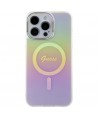 Guess IML Iridescent MagSafe case for iPhone 15 Pro - pink