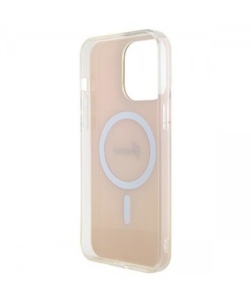 Guess IML Iridescent MagSafe case for iPhone 15 Pro - pink