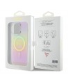 Guess IML Iridescent MagSafe case for iPhone 15 Pro - pink