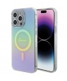 Guess IML Iridescent MagSafe case for iPhone 15 Pro - turquoise