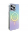 Guess IML Iridescent MagSafe case for iPhone 15 Pro - turquoise
