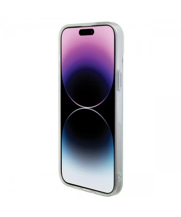 Guess IML Iridescent MagSafe case for iPhone 15 Pro - turquoise
